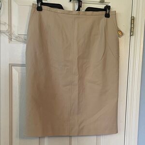 Talbots Neutral Tan Pencil Skirt